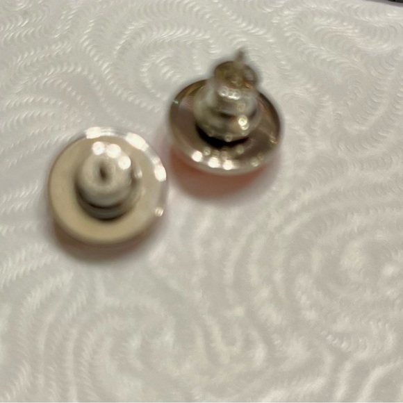 💯 Authentic Hermes Post Earrings Orange with New Backs - Picture 7 of 14